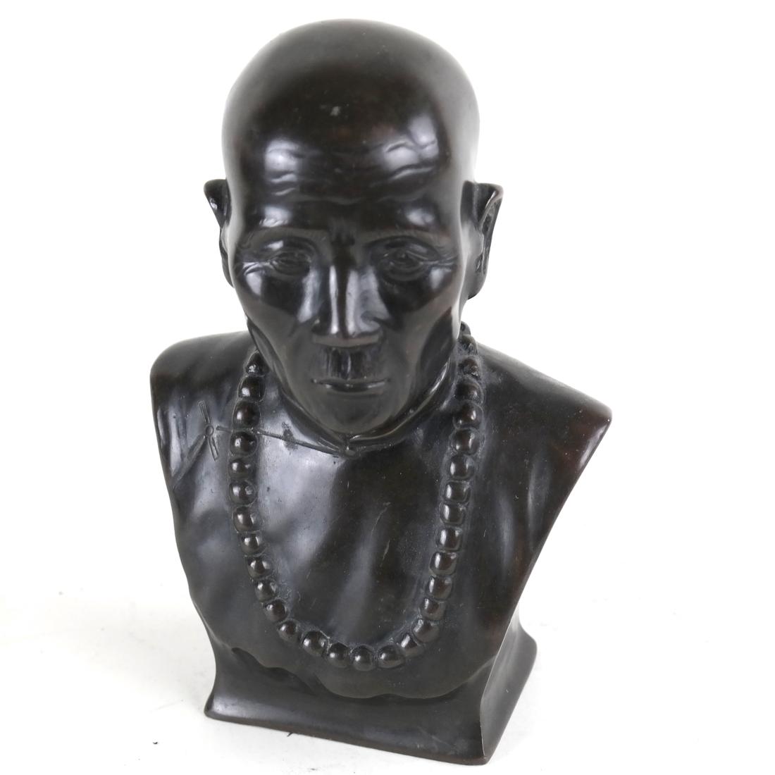 Bronze Sculpture, Man with Necklace (1 of 9)