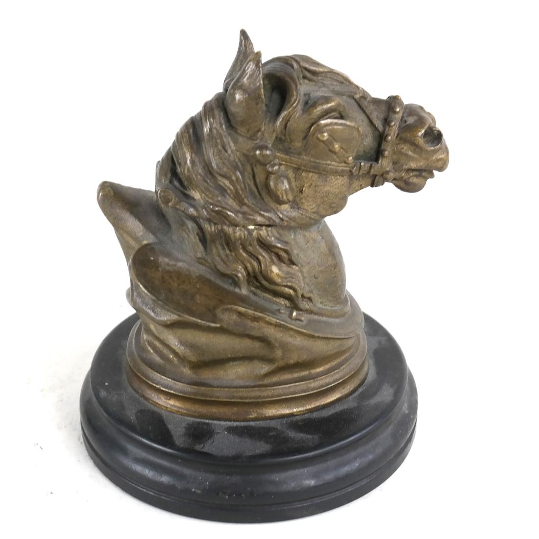 French Bronze Horse Form Inkwell (1 of 7)