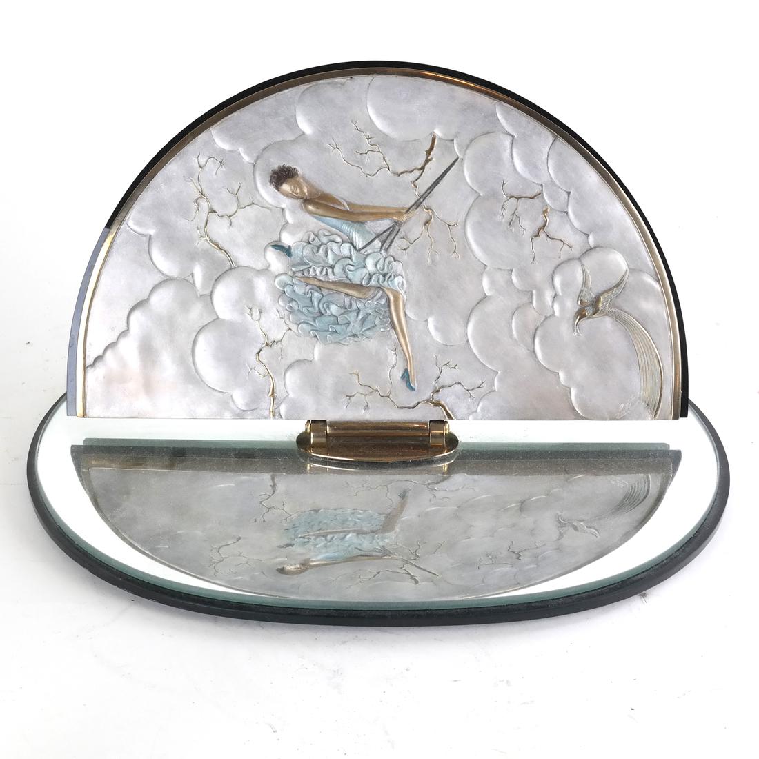 Erte Joy of Life'', Bronze table mirror, (1 of 8)