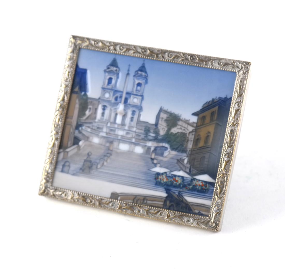 Rosenthal Porcelain Plaque " The Spanish Steps " Italy (1 of 6)