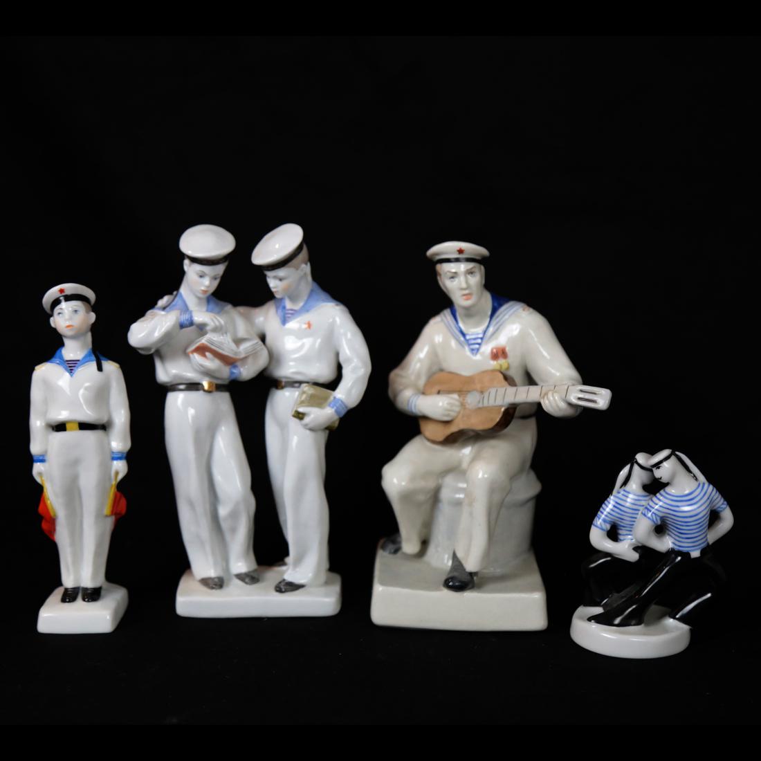Russian Porcelain Sailor Group (1 of 7)