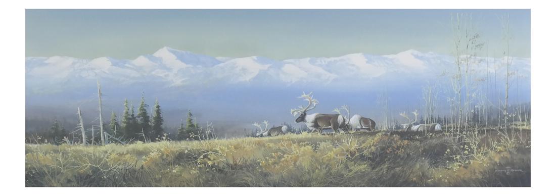 Western Landscape With Moose Print (1 of 5)