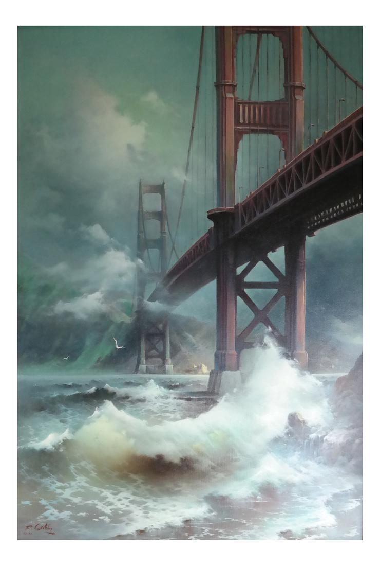 Eugene Garin, Golden Gate Bridge , O/C Painting (1 of 6)