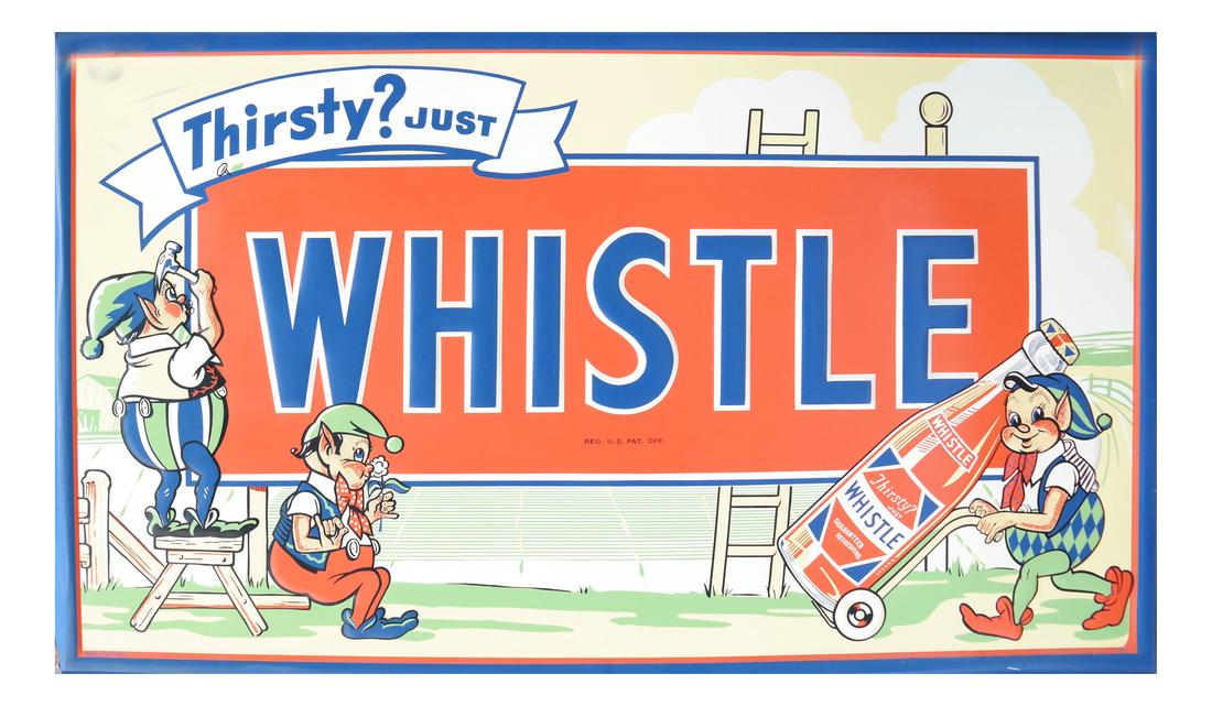 Whistle Orange soda Tin Advertising Sign (1 of 6)
