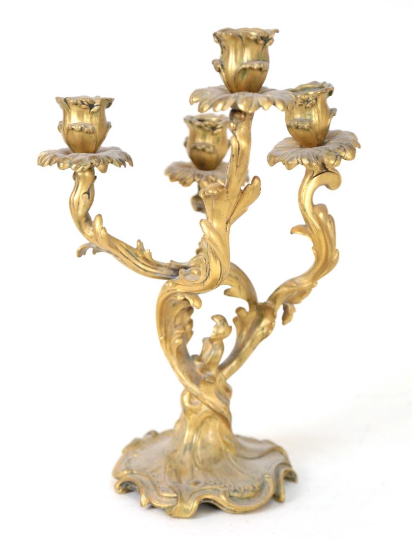 Four-Light Bronze Dore Candelabra (1 of 6)