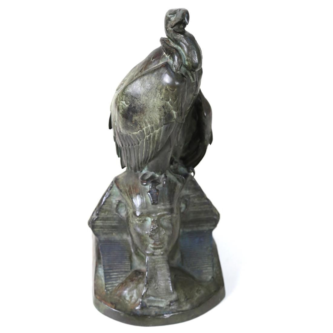 Auguste Nicolas Cain, Bronze  Vulture Atop A Sphinx (1 of 7)