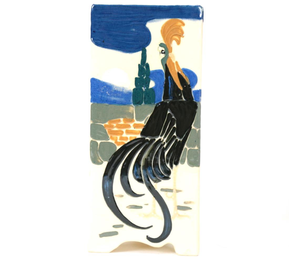 Triangular-Form Glazed Pottery Vase (1 of 7)