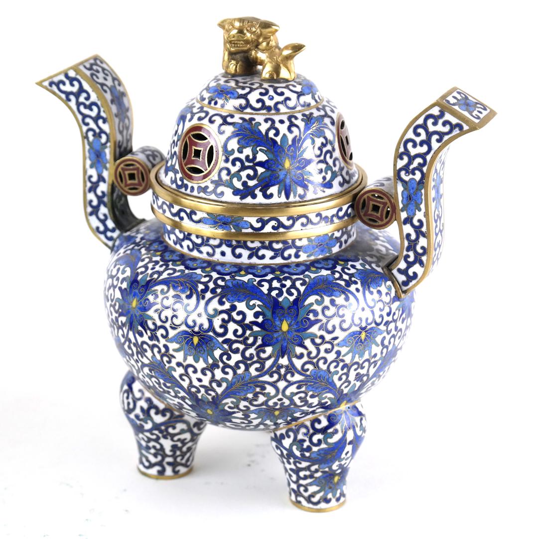 Chinese Cloisonne Enamel Censer (1 of 9)