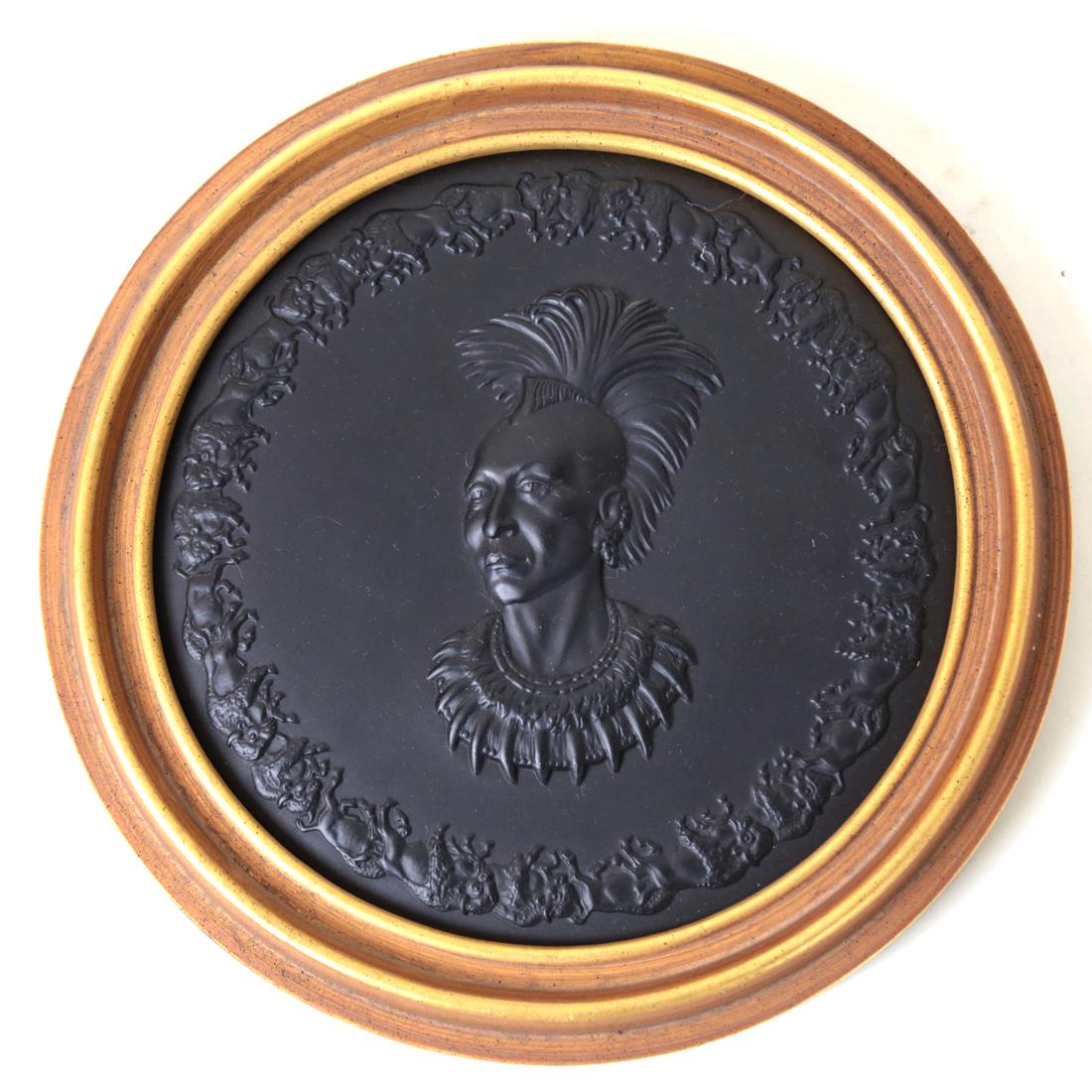 Wedgwood Relief Plaque of Chief Black Hawk (1 of 6)