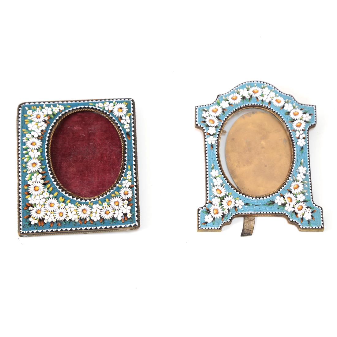 Two Daisy Flower Micro Mosaic Frames (1 of 4)
