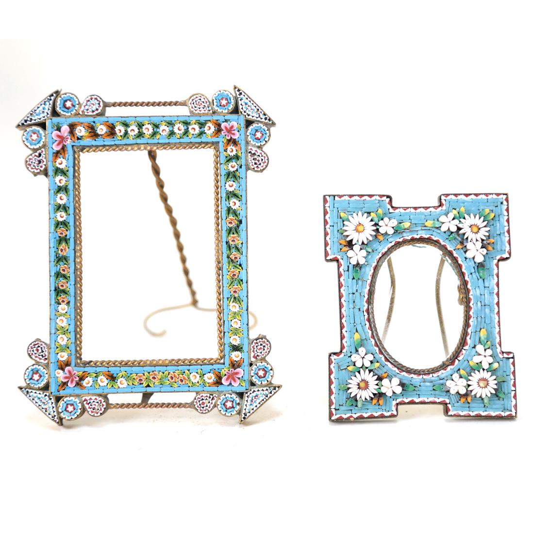 Two Daisy Flower Micro Mosaic Frames (1 of 3)