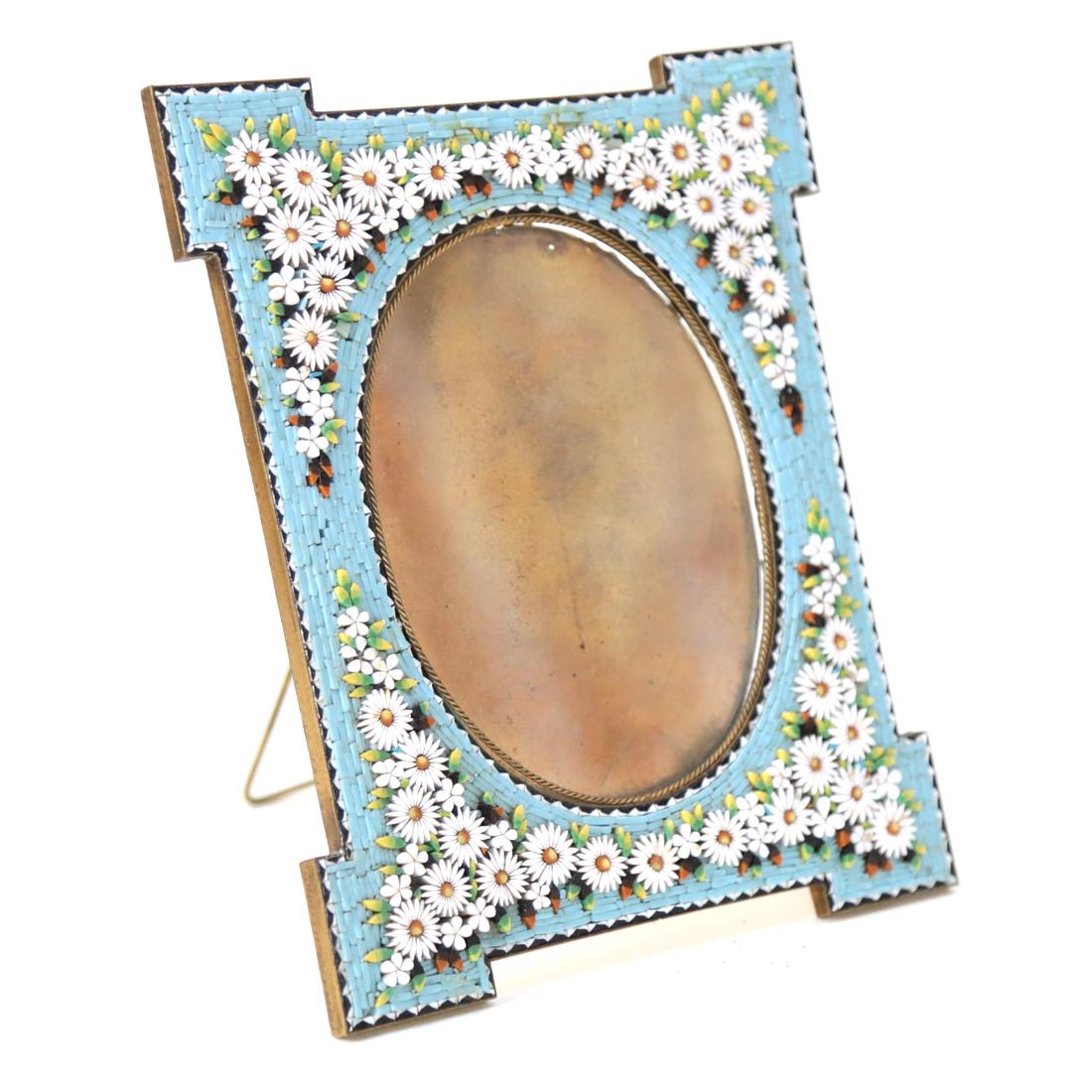One Large Daisy Flower Micro Mosaic Frame (1 of 3)