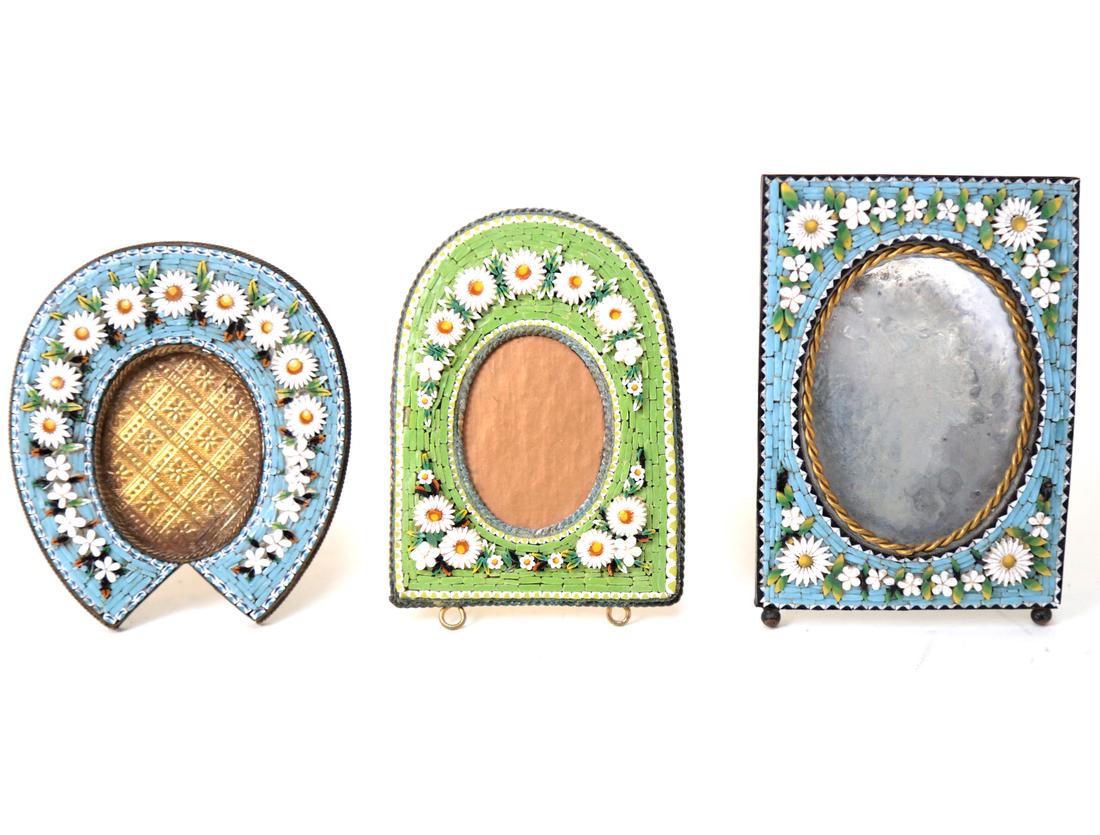 Three Daisy Flower Micro Mosaic Frames (1 of 5)