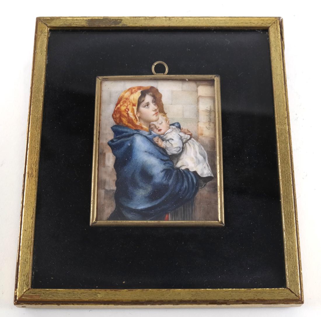 Framed Miniature - Mother & Child (1 of 6)