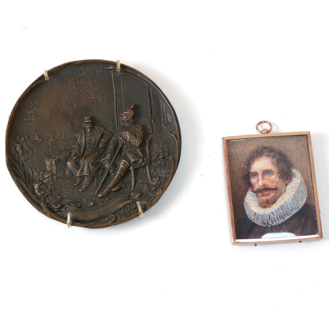 Russian Plaque & Miniature Portrait (1 of 4)
