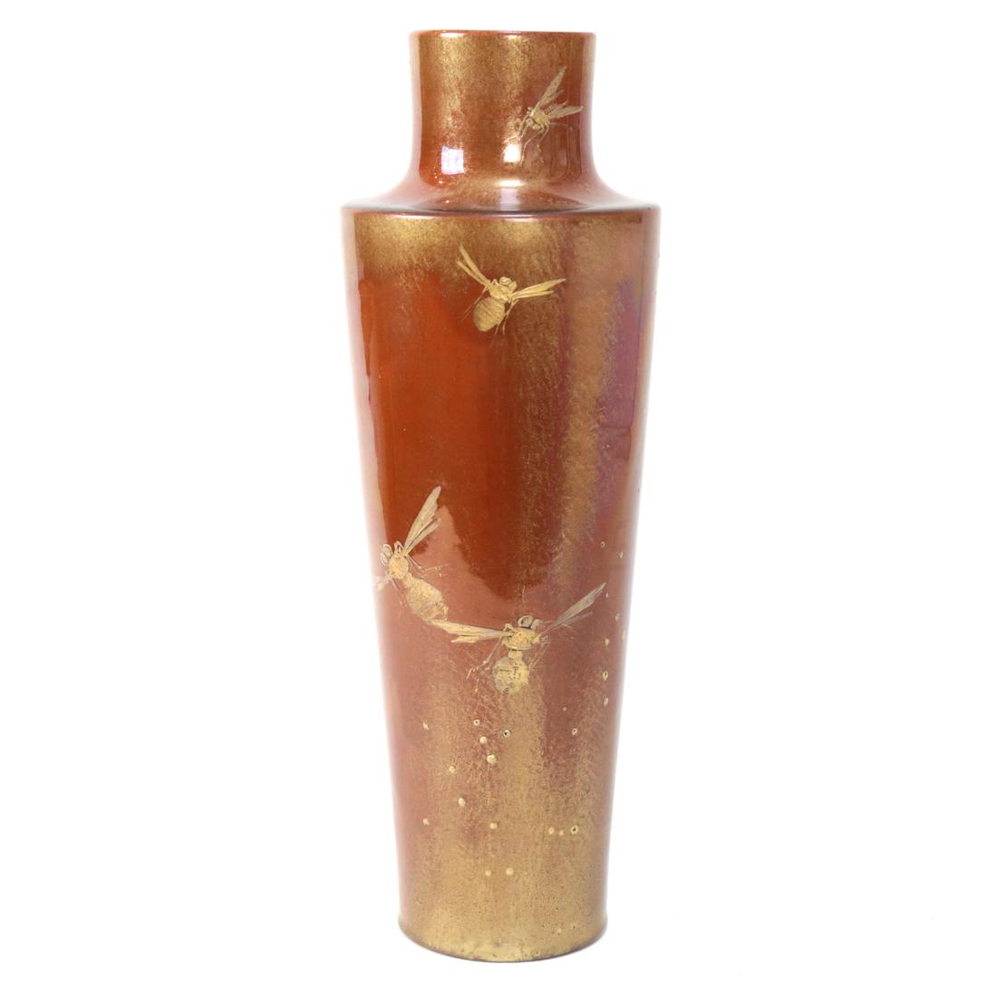 Clement Massier Glazed Pottery Vase (1 of 3)