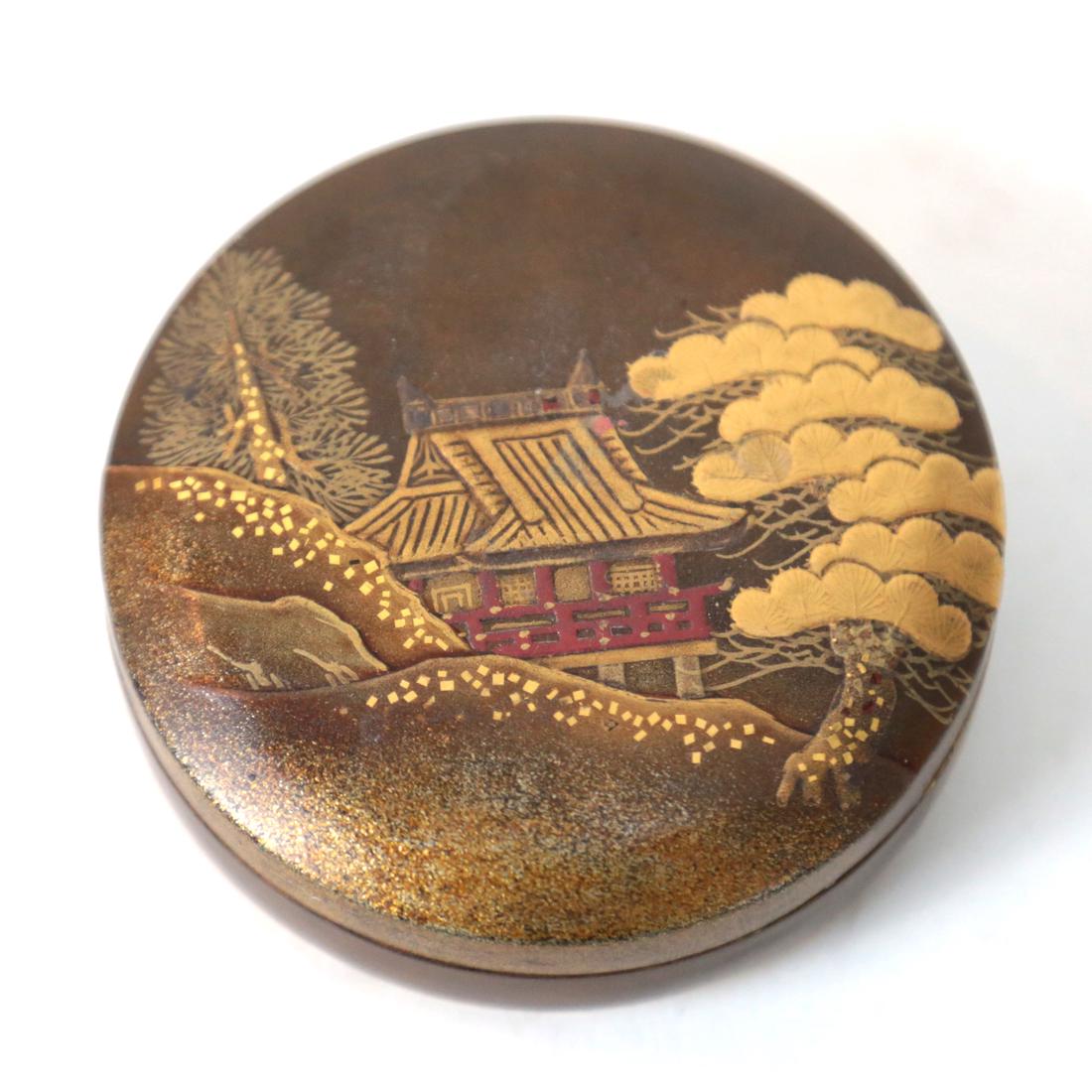 Japanese Kogo, Lacquer Incense Box (1 of 3)