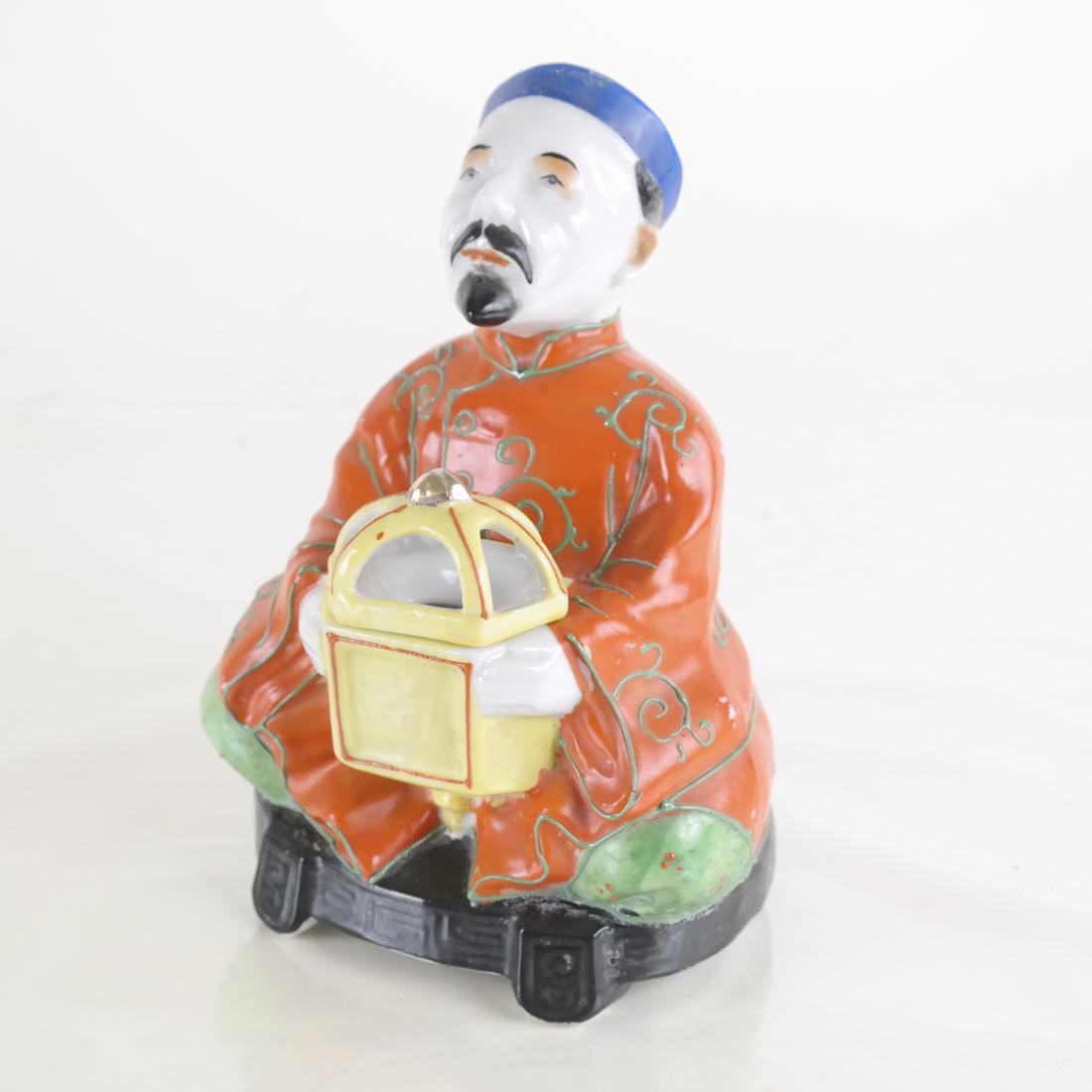 Japanese Ceramic Seated Man (1 of 7)