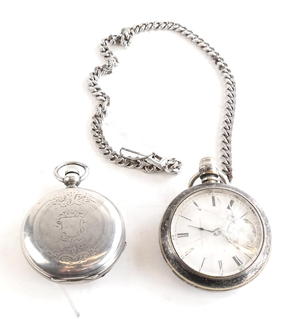 Two Silver Pocket Watches (1 of 9)