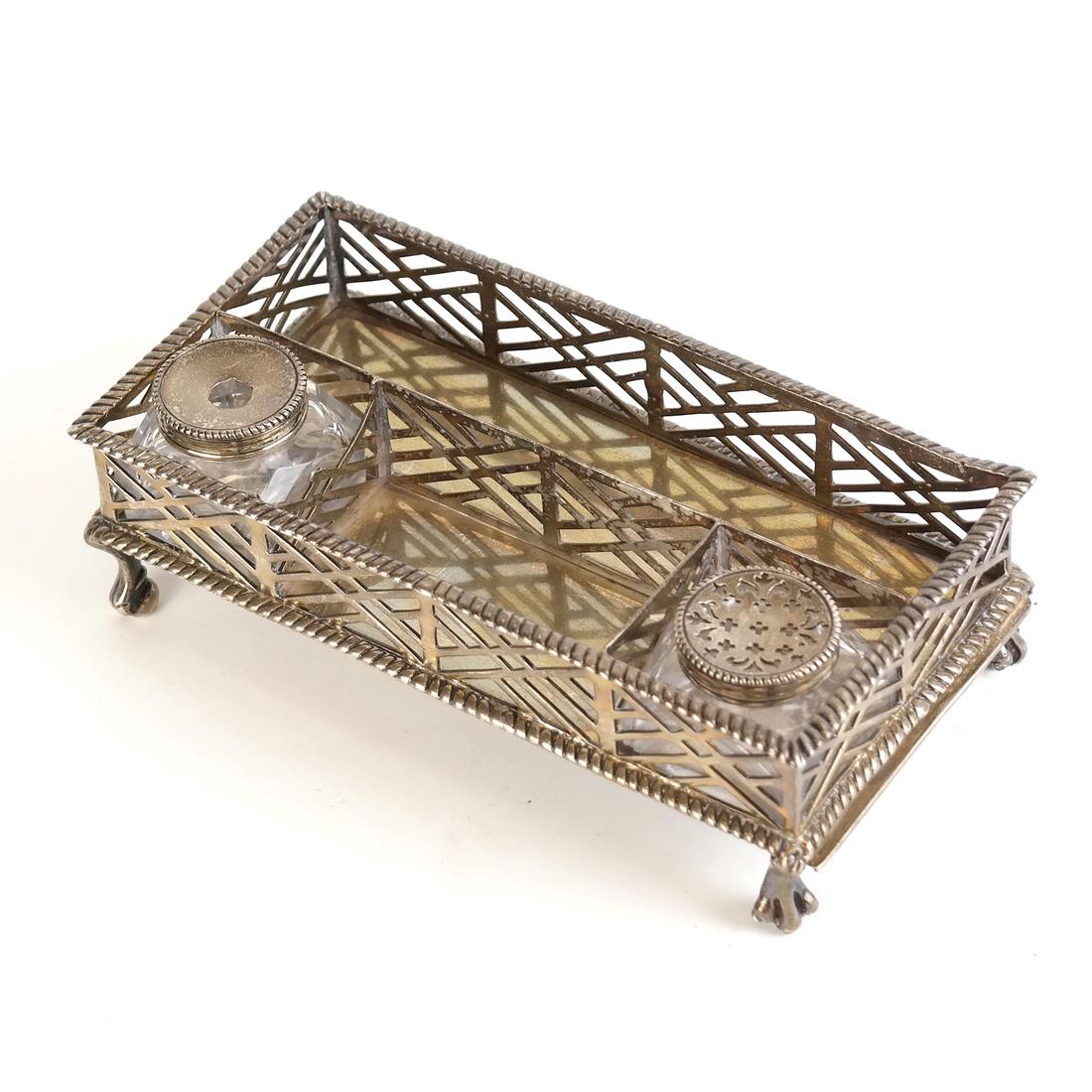 George III Sterling Silver Standish (1 of 7)