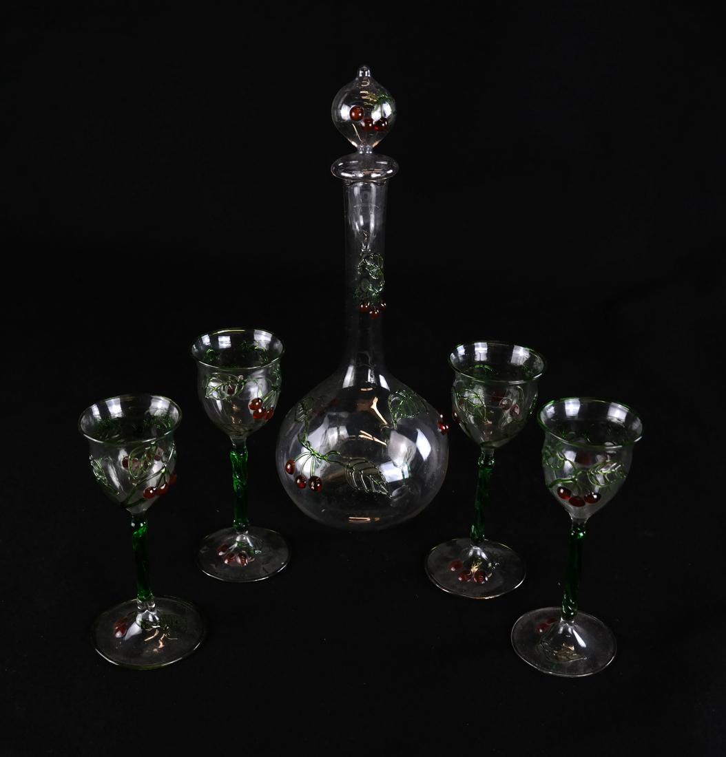5-Piece Italian Glass Decanter Set (1 of 5)