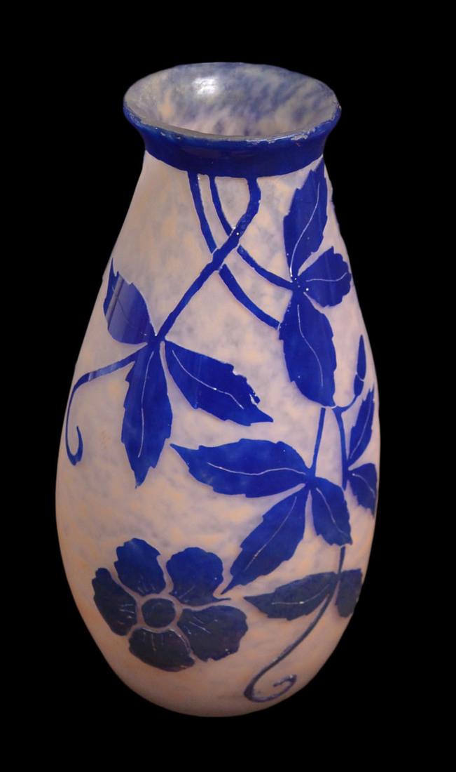 Degue Art Glass Cameo Vase (1 of 2)