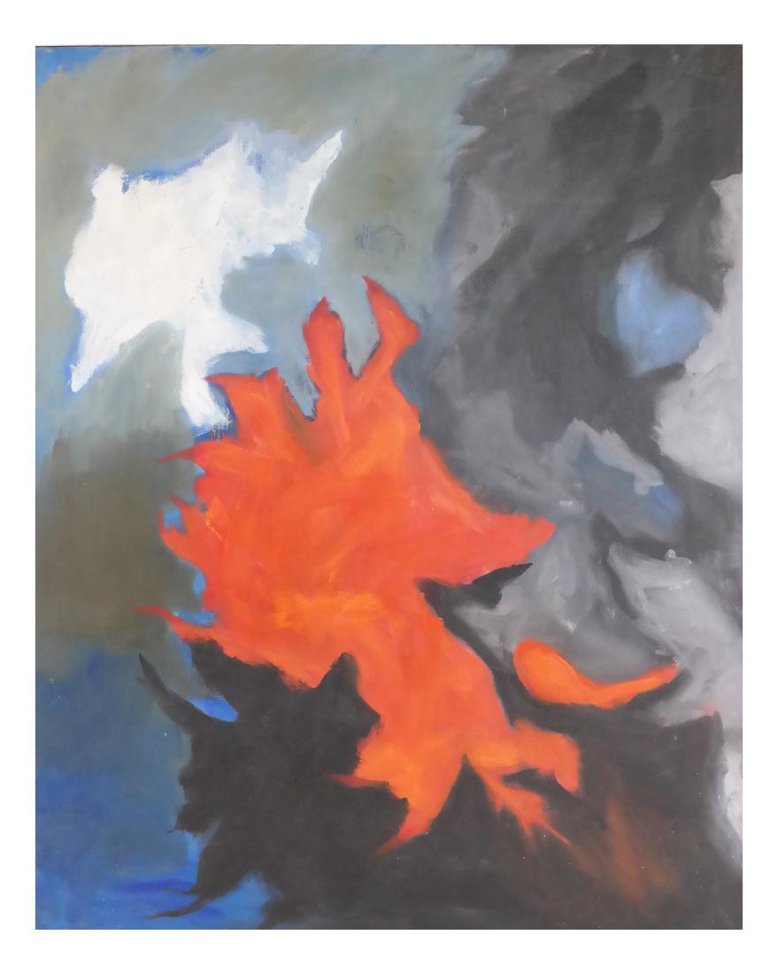 Abstract Color Fields, Framed Oil/Canvas (1 of 7)