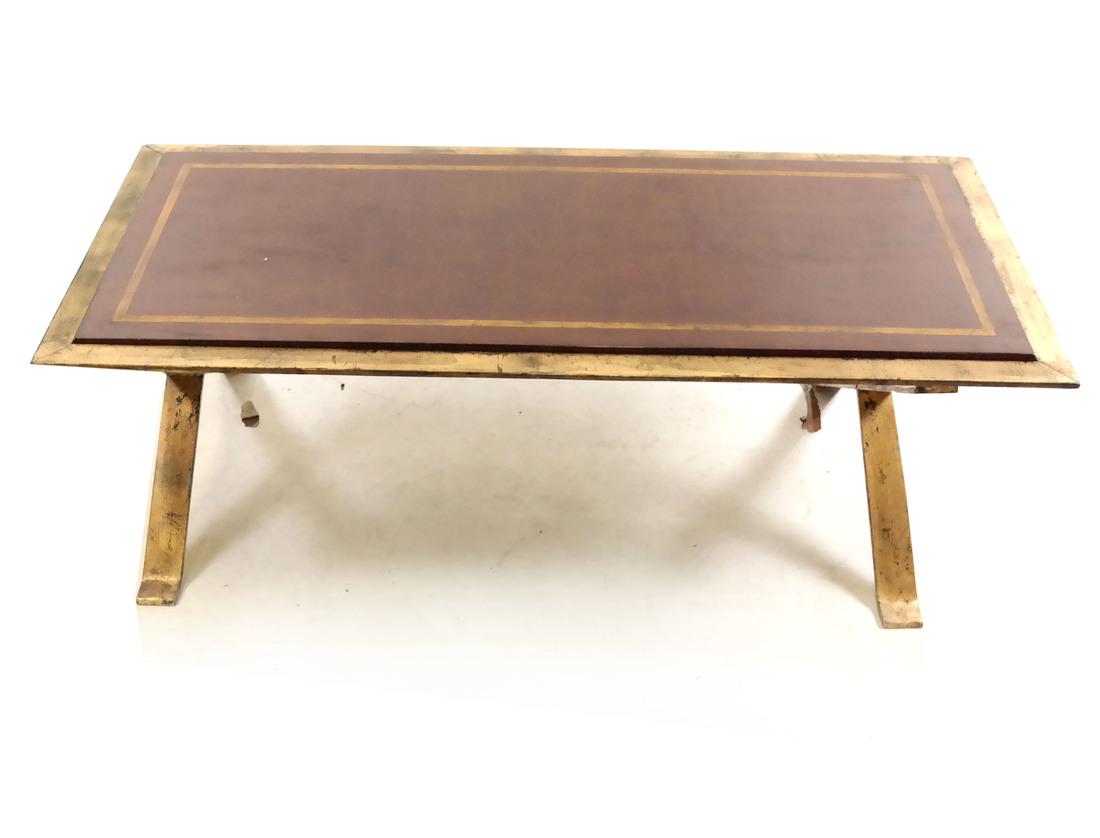 Gilt Iron Lacquered Coffee Table (1 of 5)