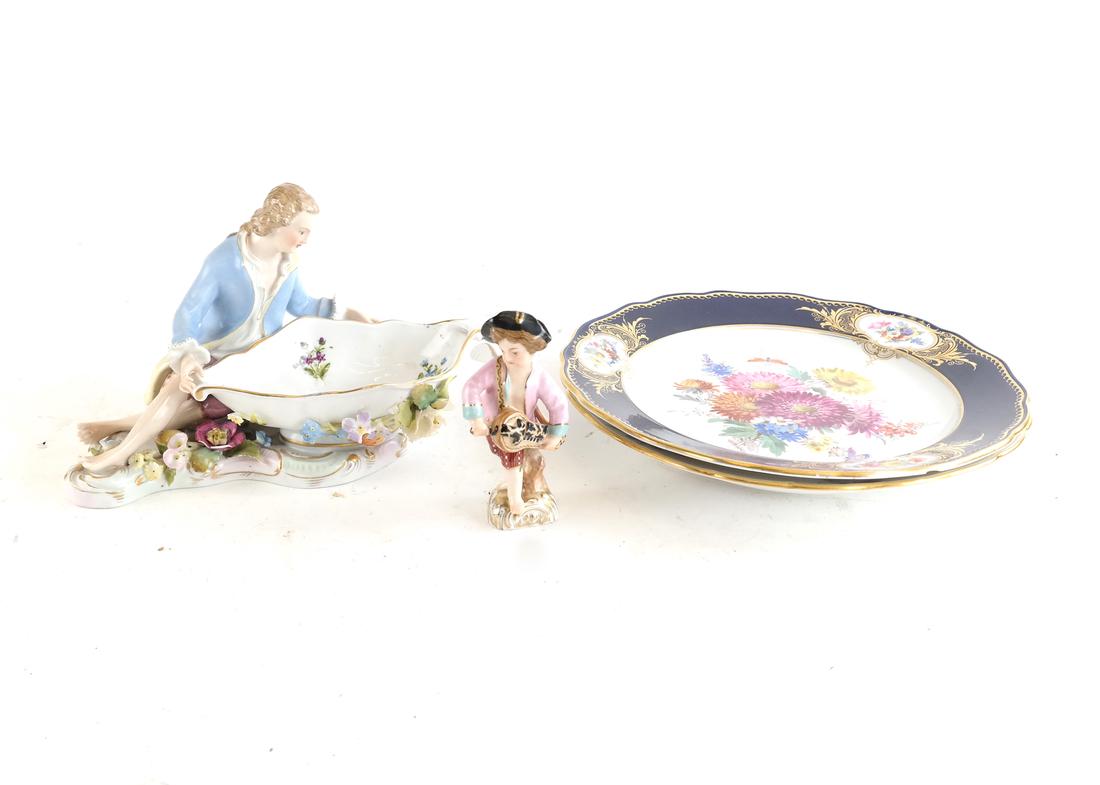 Lot of Four Continental Porcelain Items (1 of 10)