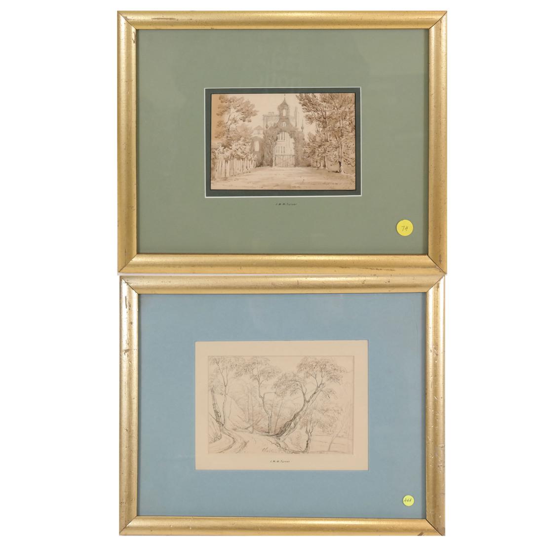 After A.M.W. Turner, Two Pen & Ink Works (1 of 7)