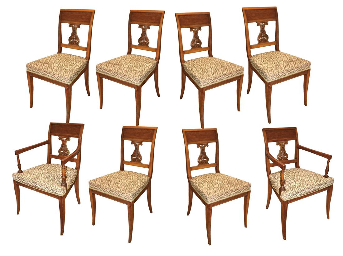 Set of 8 19th C. Empire Dining Chairs (1 of 4)