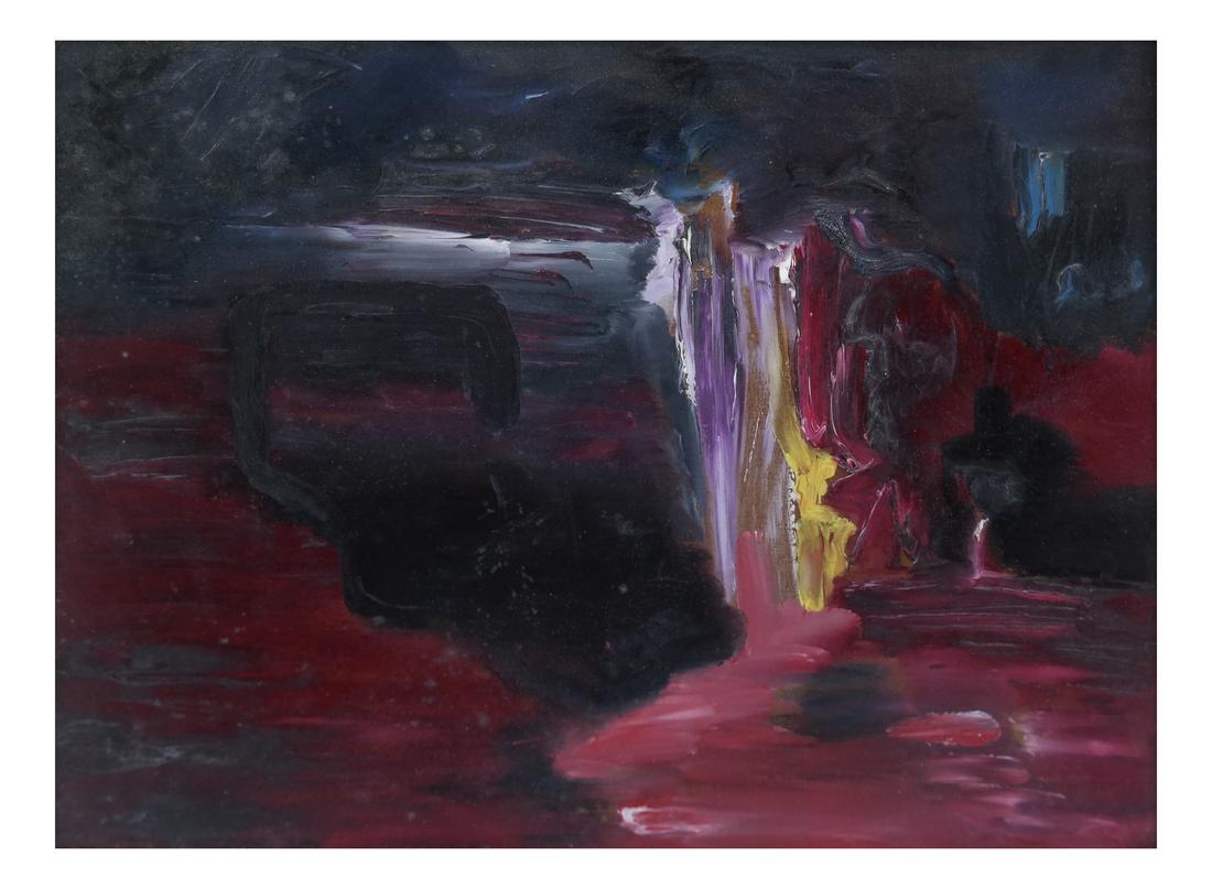 Framed Abstract Color Field, Oil/Carton (1 of 6)