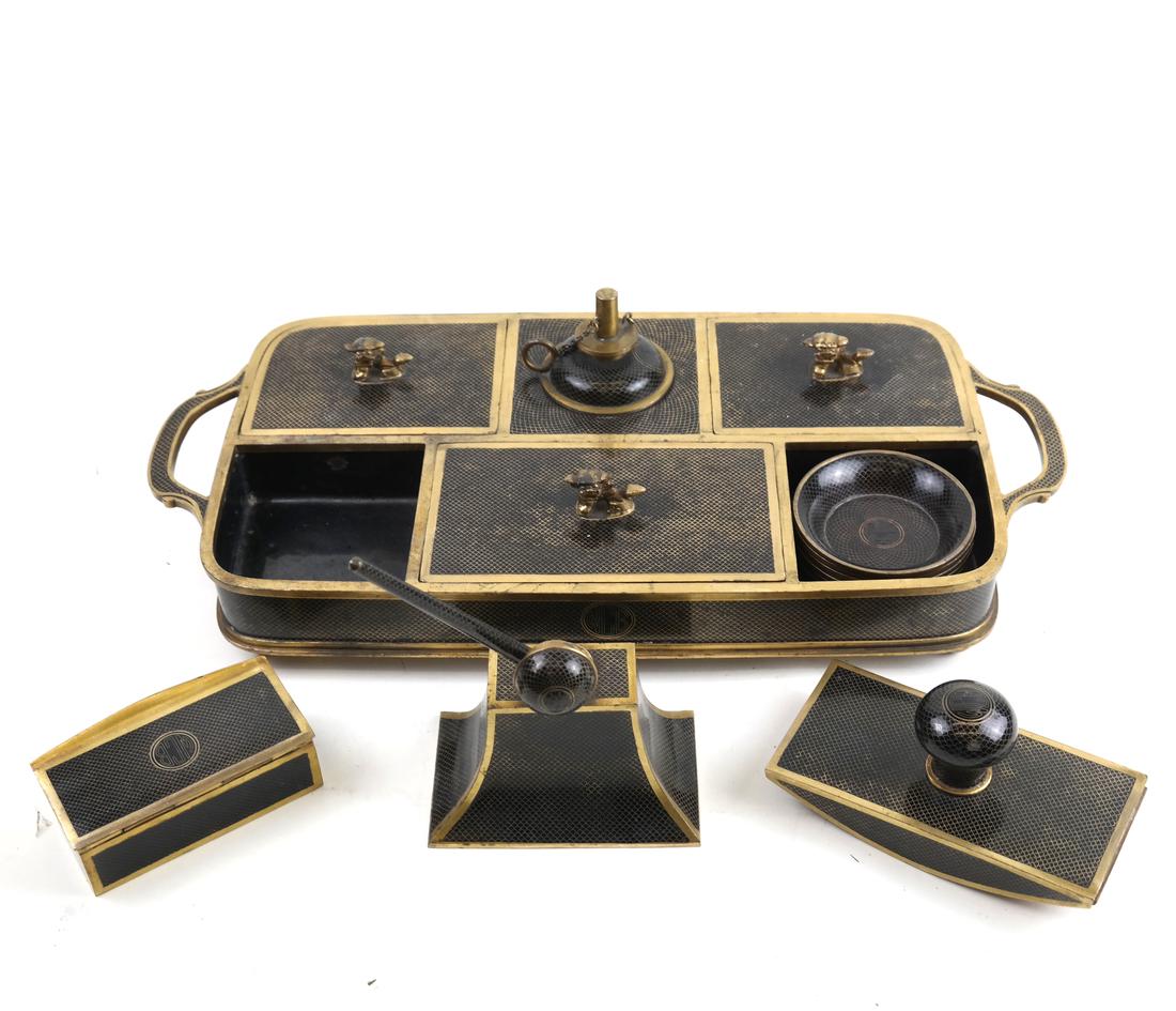 Asian Art Deco-Style Desk Set (1 of 10)
