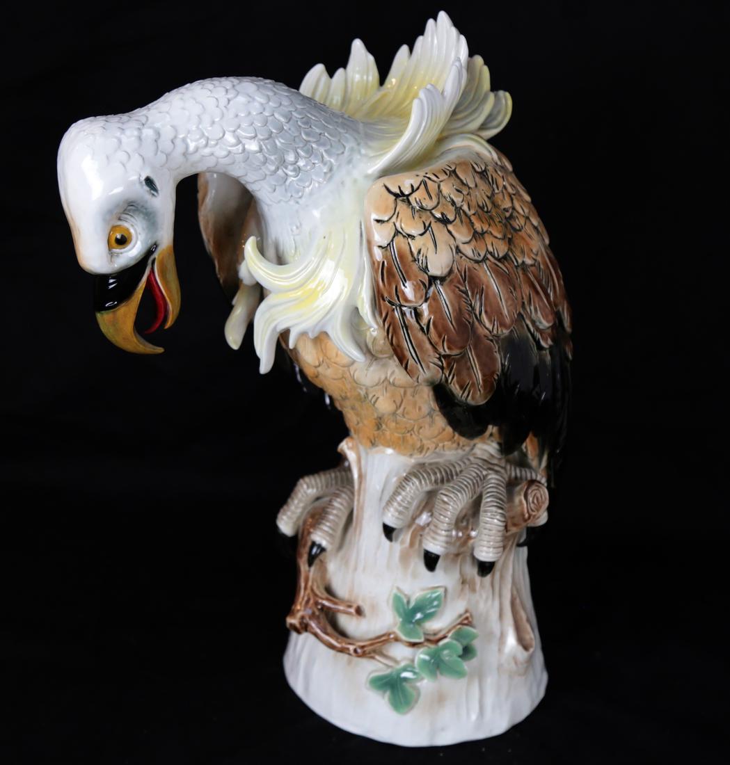 Large Glazed Porcelain Vulture (1 of 5)