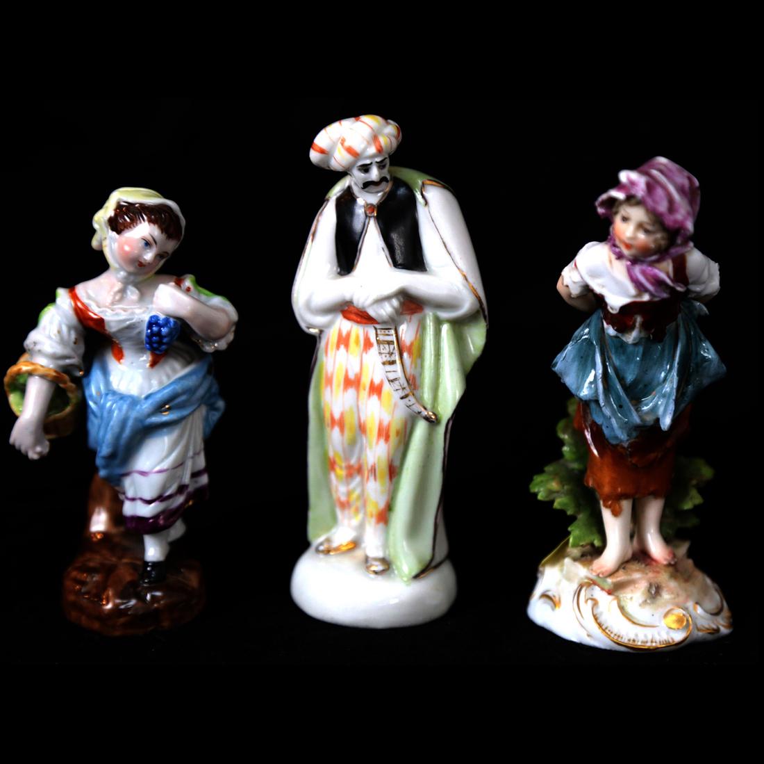 Three Continental Porcelain Figures (1 of 6)