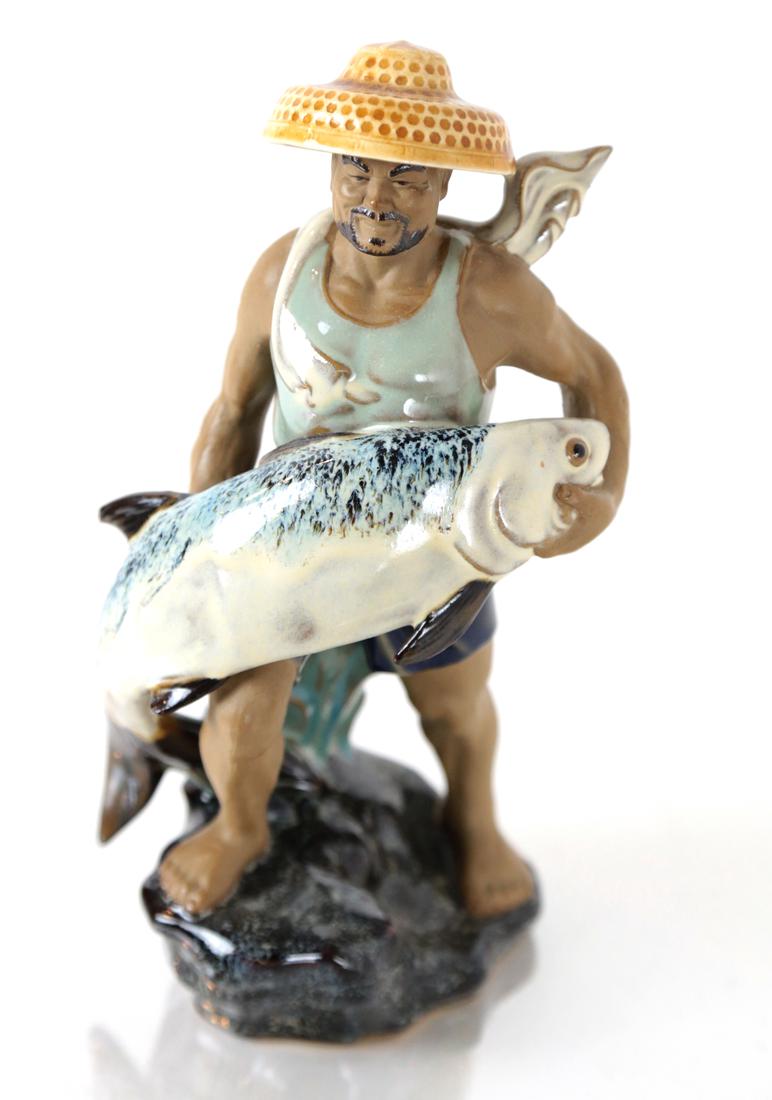 Chinese Mud Figure, Man with Fish (1 of 7)