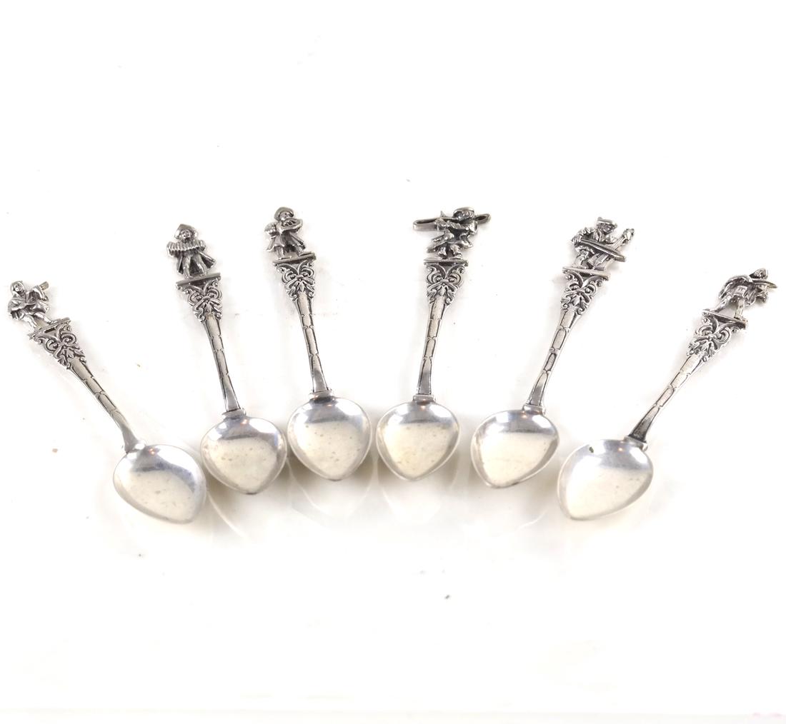 Set of 6 (.800) Silver Demitasse Spoons (1 of 6)