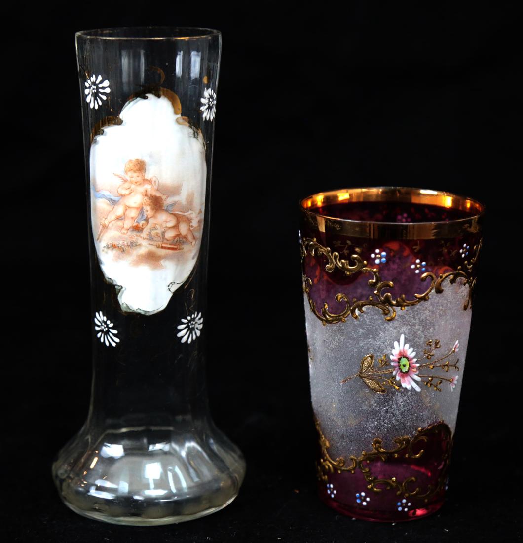 Moser Vase and Cup (1 of 5)