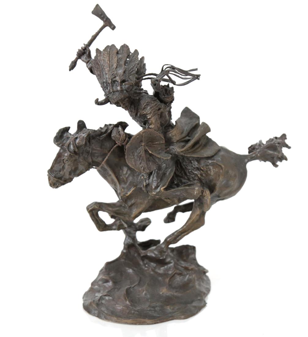 Buck McCain, Bronze - Plains Warrior (1 of 9)