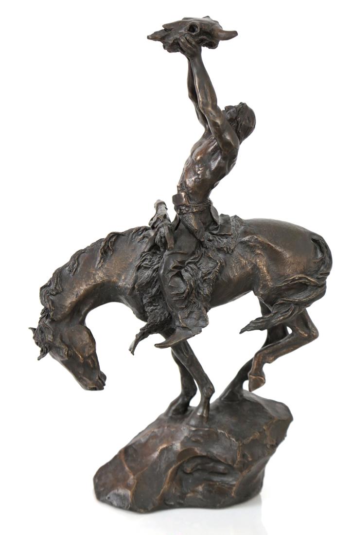 Buck McCain Bronze Native American Indian (1 of 6)