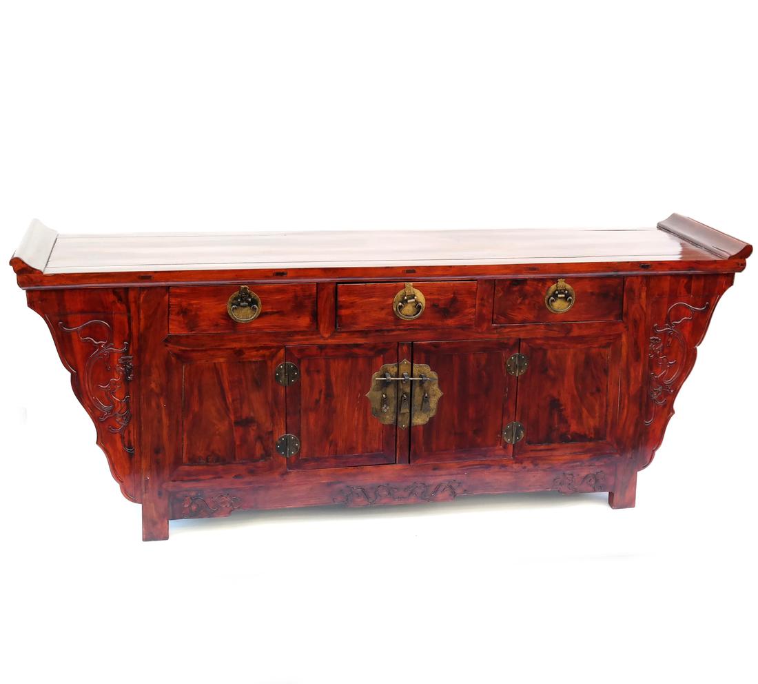Chinese Hardwood Sideboard (1 of 8)
