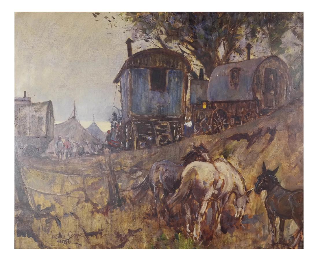 Leslie Cope, Western Scene - Oil/Canvas (1 of 8)