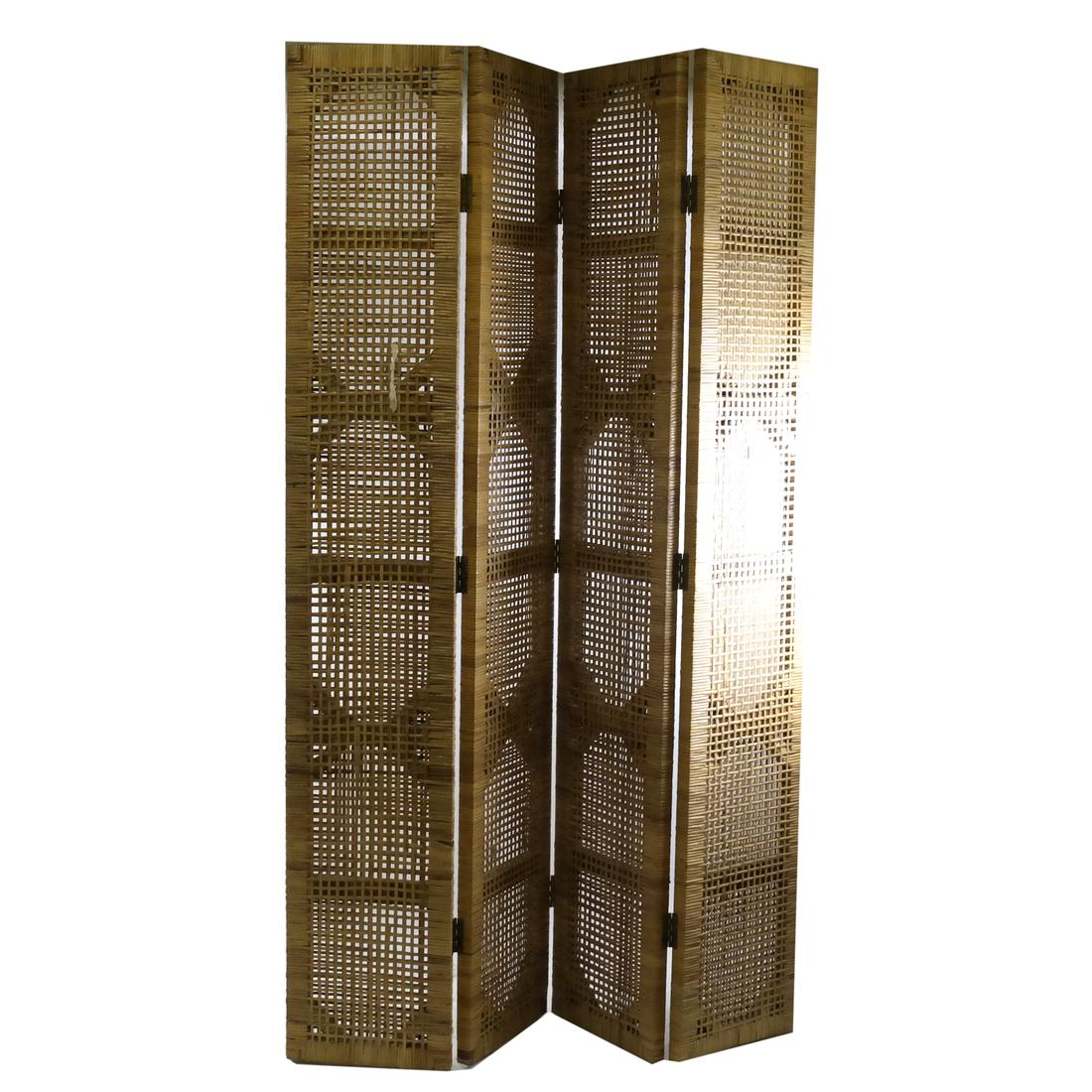 Japanese-Style Rattan Woven Screen (1 of 6)