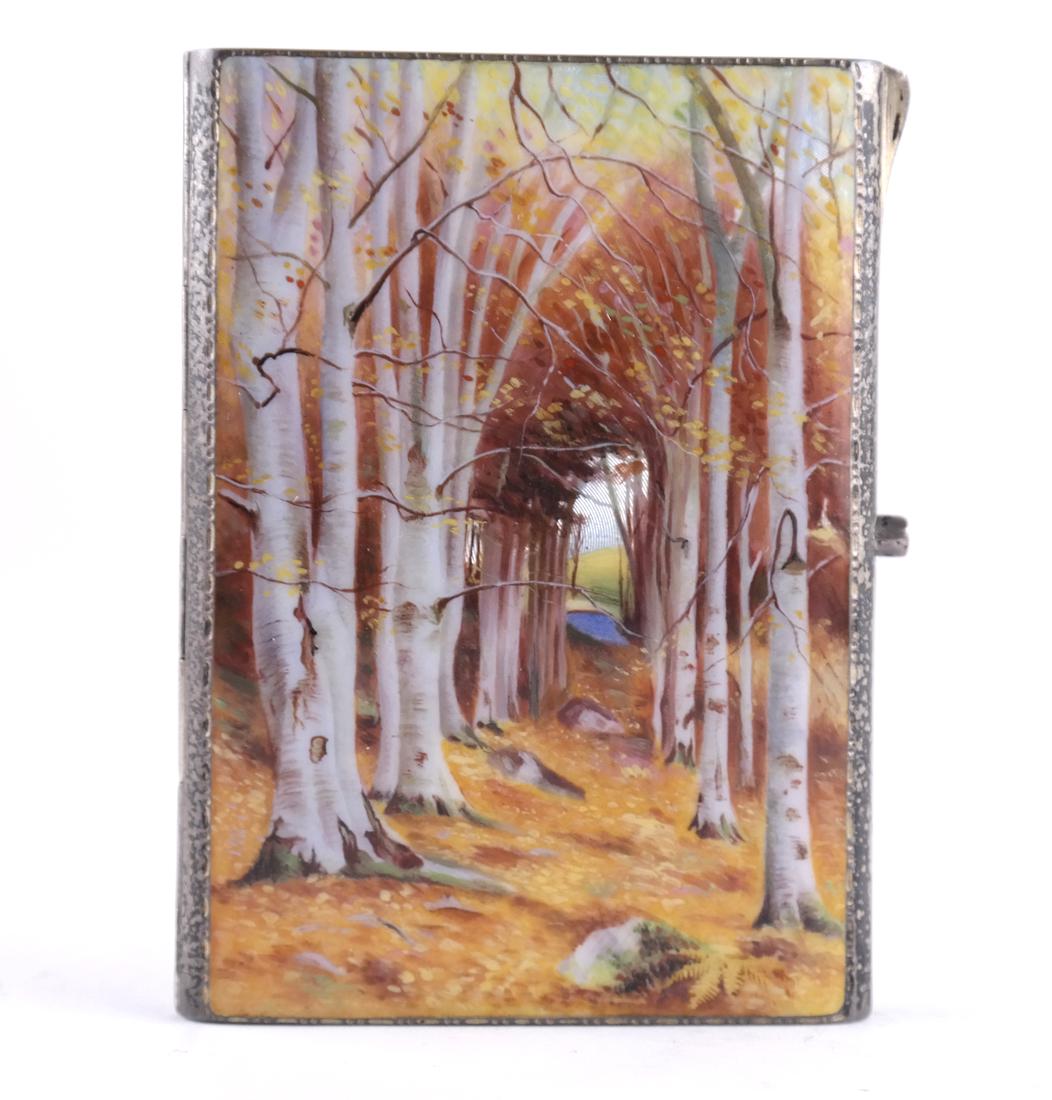 Austrian Silver and Enamel Compact (1 of 9)