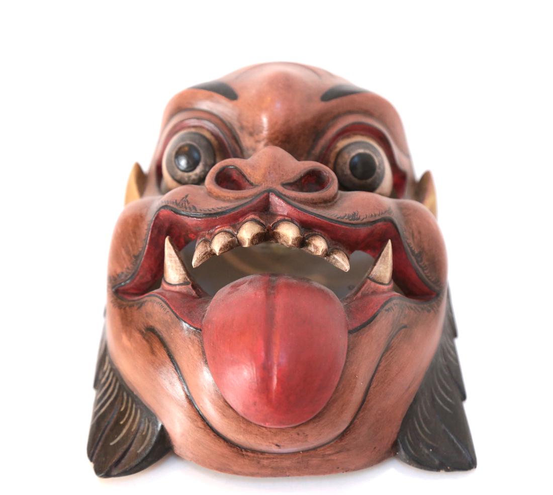 Japanese Carved Noh Mask (1 of 5)