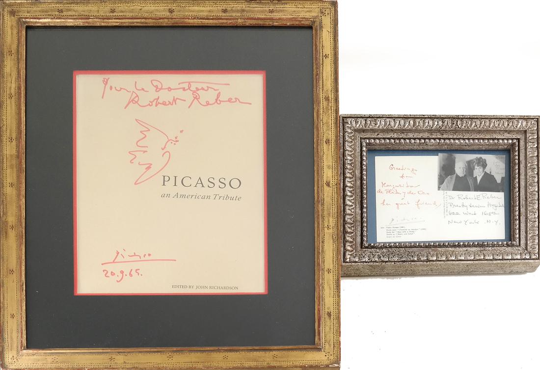 Pablo Picasso Original Drawing Signed & Inscribed Items (1 of 10)