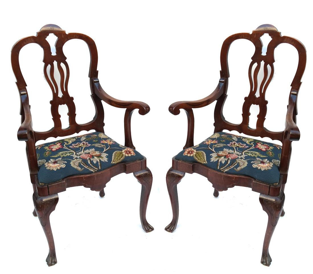 Pair of Rococo-Style Armchairs (1 of 8)