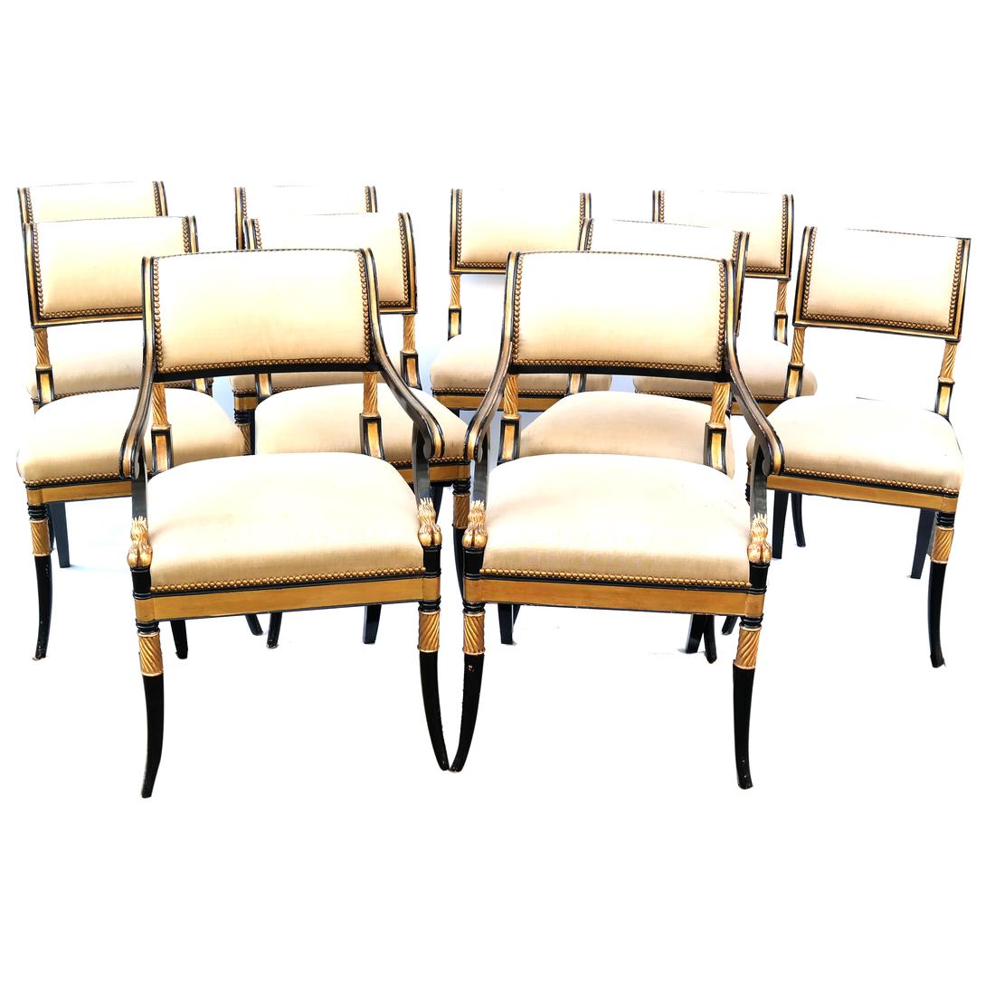 Set of 10 Regency-Style Chairs (1 of 6)