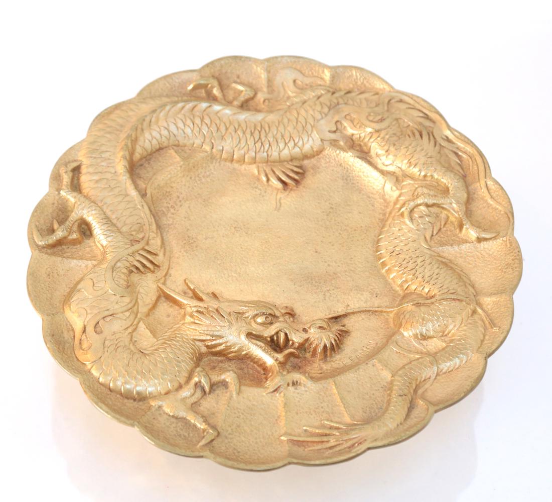 Bronze Dore Dragon Compote (1 of 6)