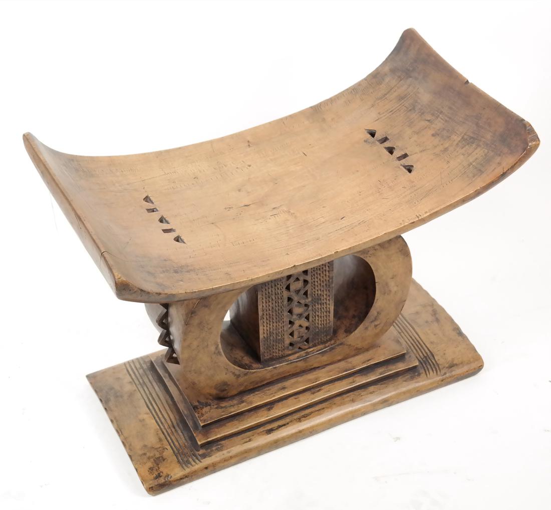 Antique African Wood Bench (1 of 9)